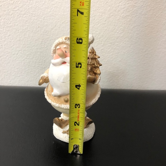 Bobble Santa Decoration With Glitter, Cream Color - Picture 8 of 8